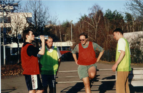 Von links nach rechts: Zieni, Axel, Jörg und Karsten